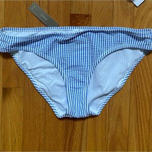 J.Crew seersucker bikini bottoms